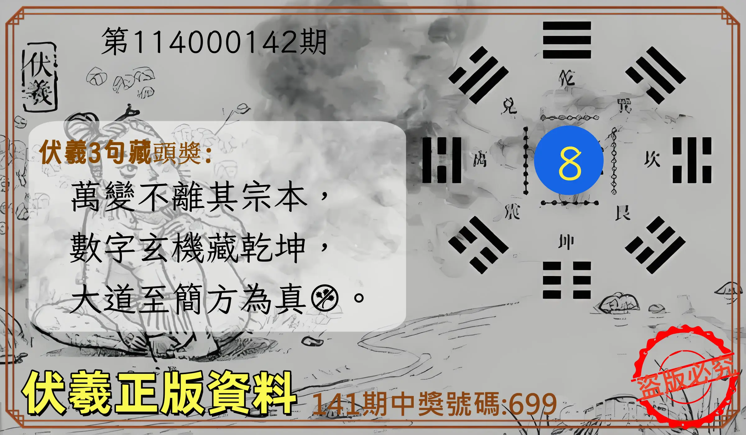 3星彩第114000142期伏羲正版資料