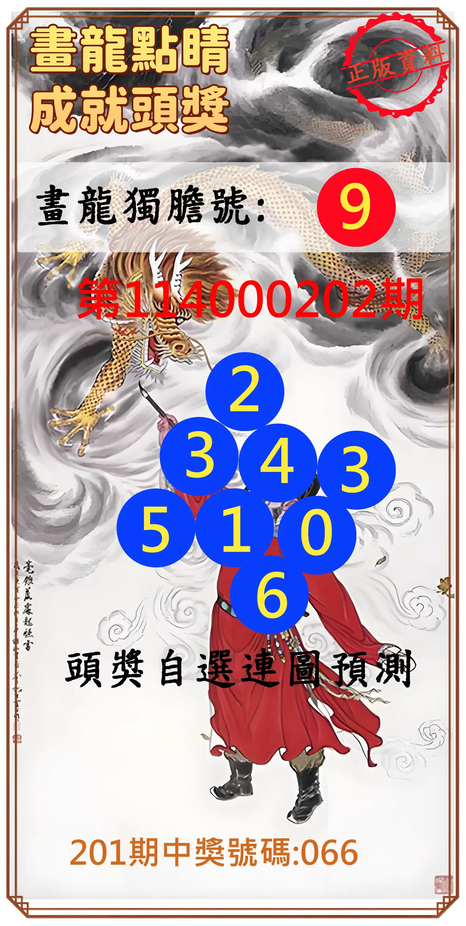 3星彩第114000202期(08/20)畫龍點睛成就頭獎