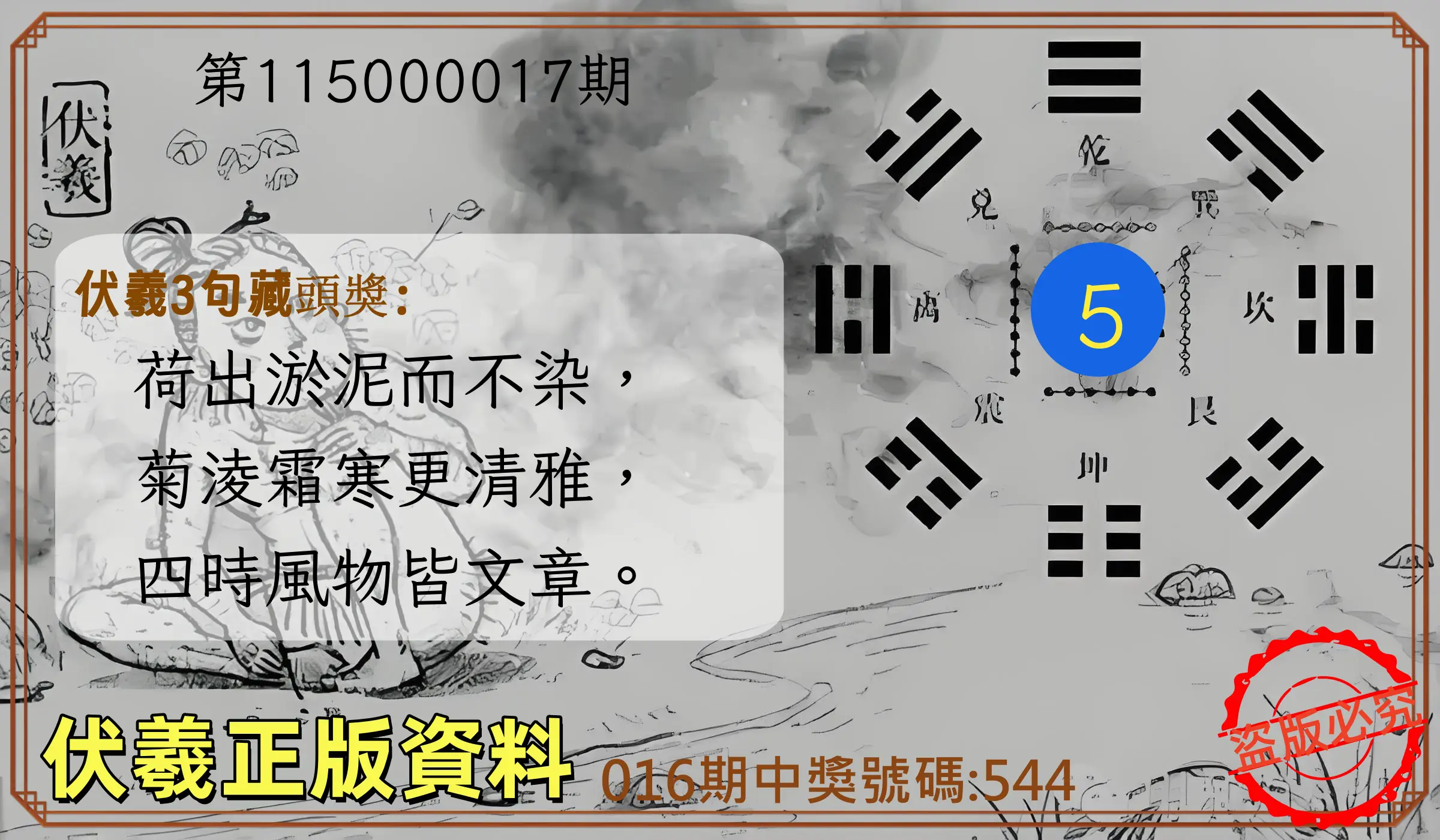 3星彩第115000017期(01/20)伏羲正版資料