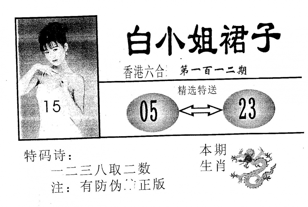 六合彩112期白姐裙子(黑白)