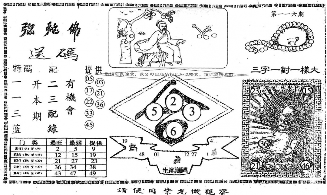 六合彩116期老弥驼?(黑白)