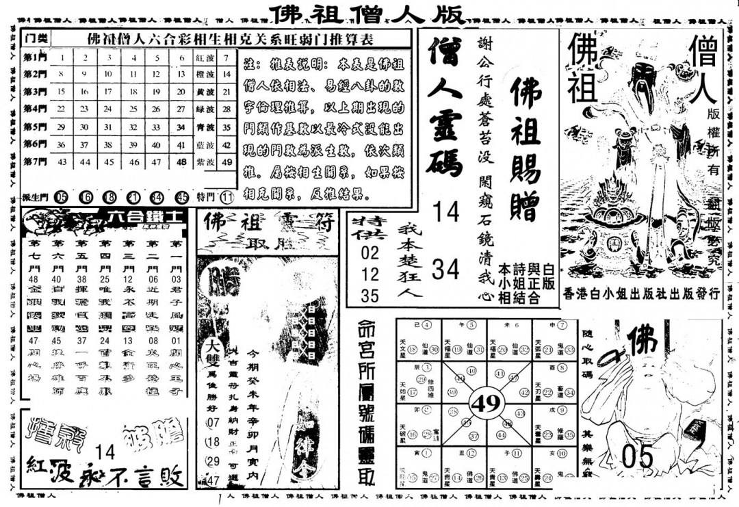 六合彩117期另版白姐绝密精选B(黑白)