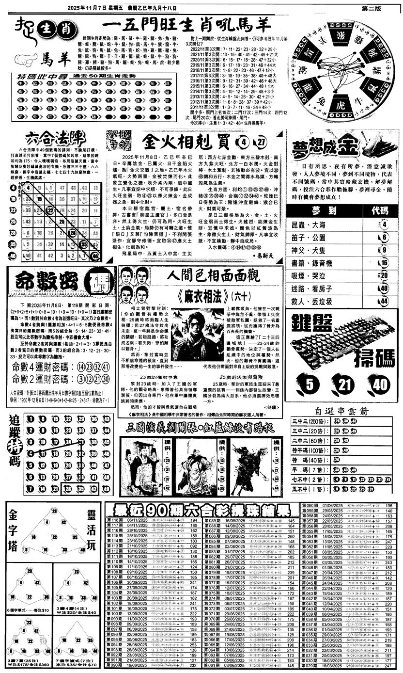 六合彩119期新报跑狗4(黑白)