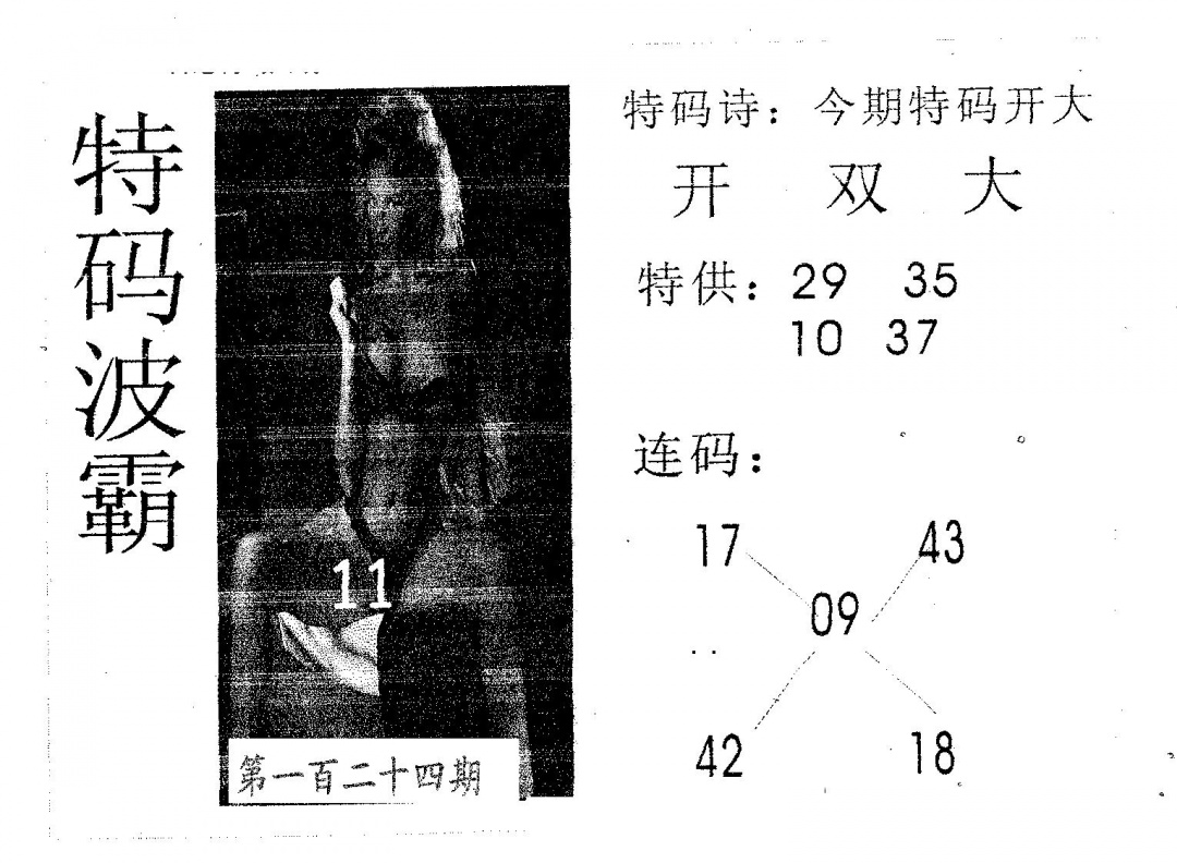 六合彩124期特码波霸(黑白)