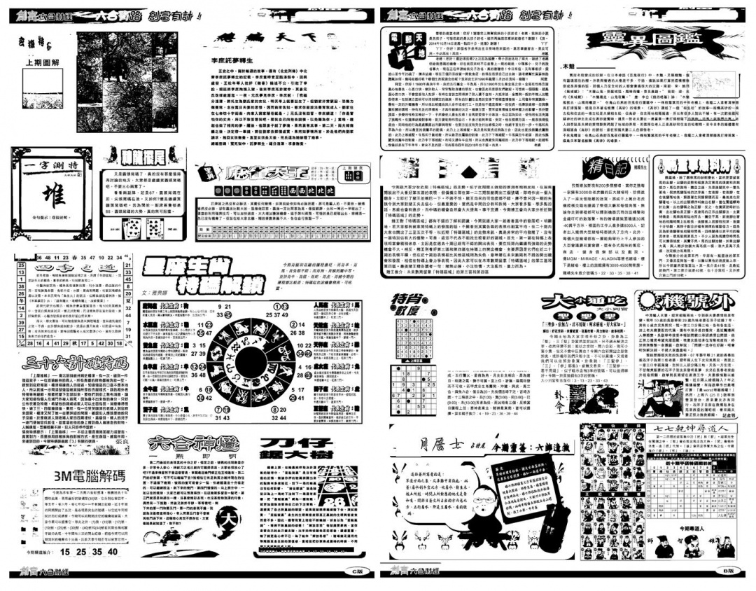 六合彩125期另版创富B(黑白)