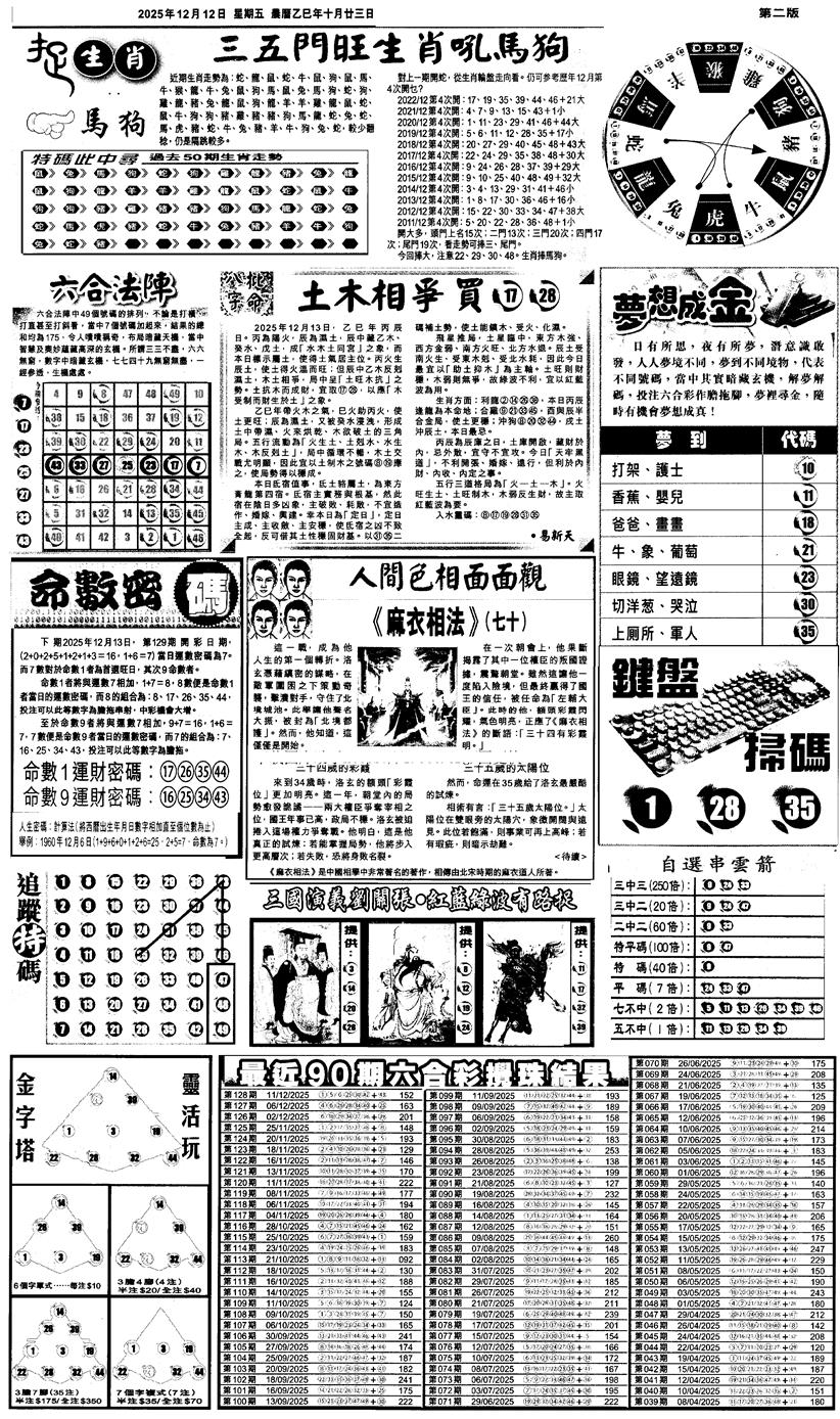 六合彩129期新报跑狗4(黑白)