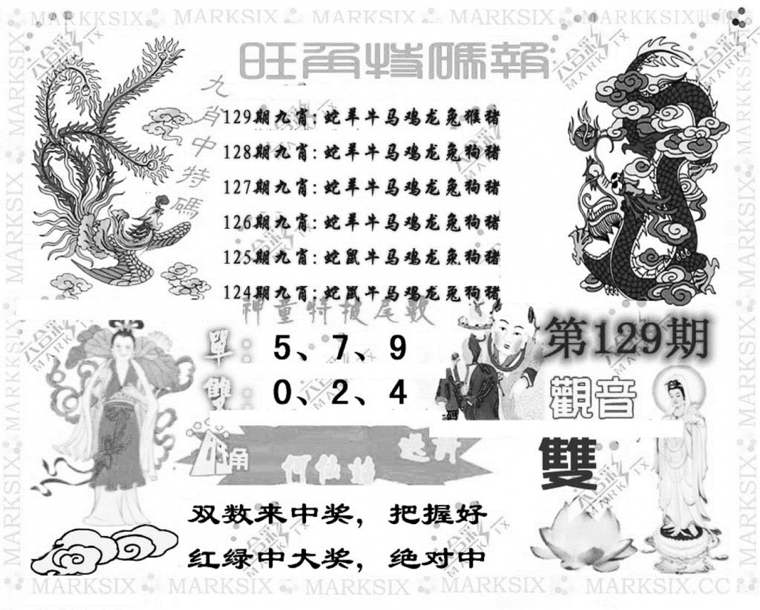 六合彩129期旺角特码报(彩)(黑白)