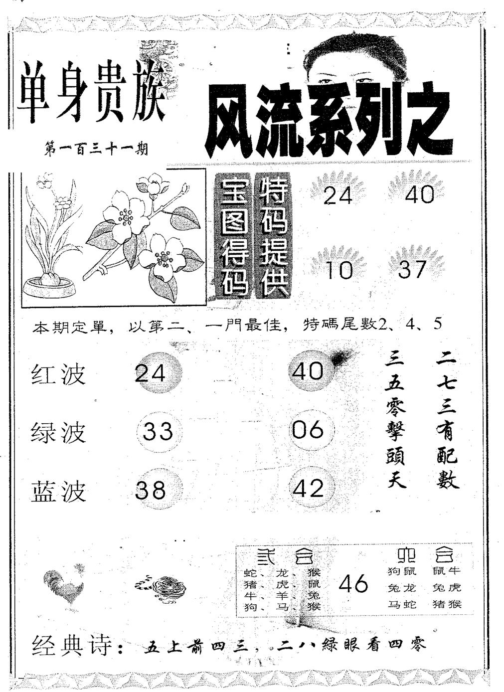 六合彩131期风流系列-5(黑白)