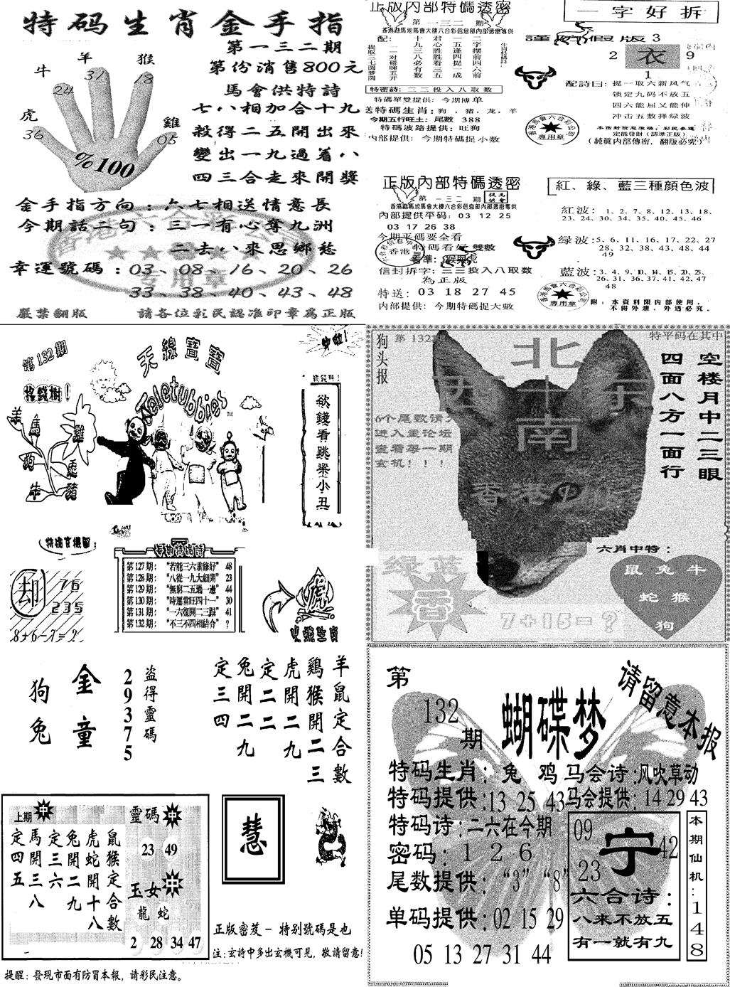 六合彩132期当日报-7(黑白)