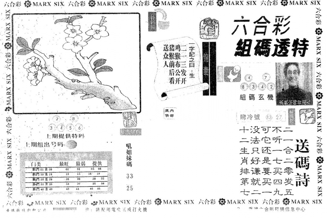 六合彩091期组码透特(黑白)