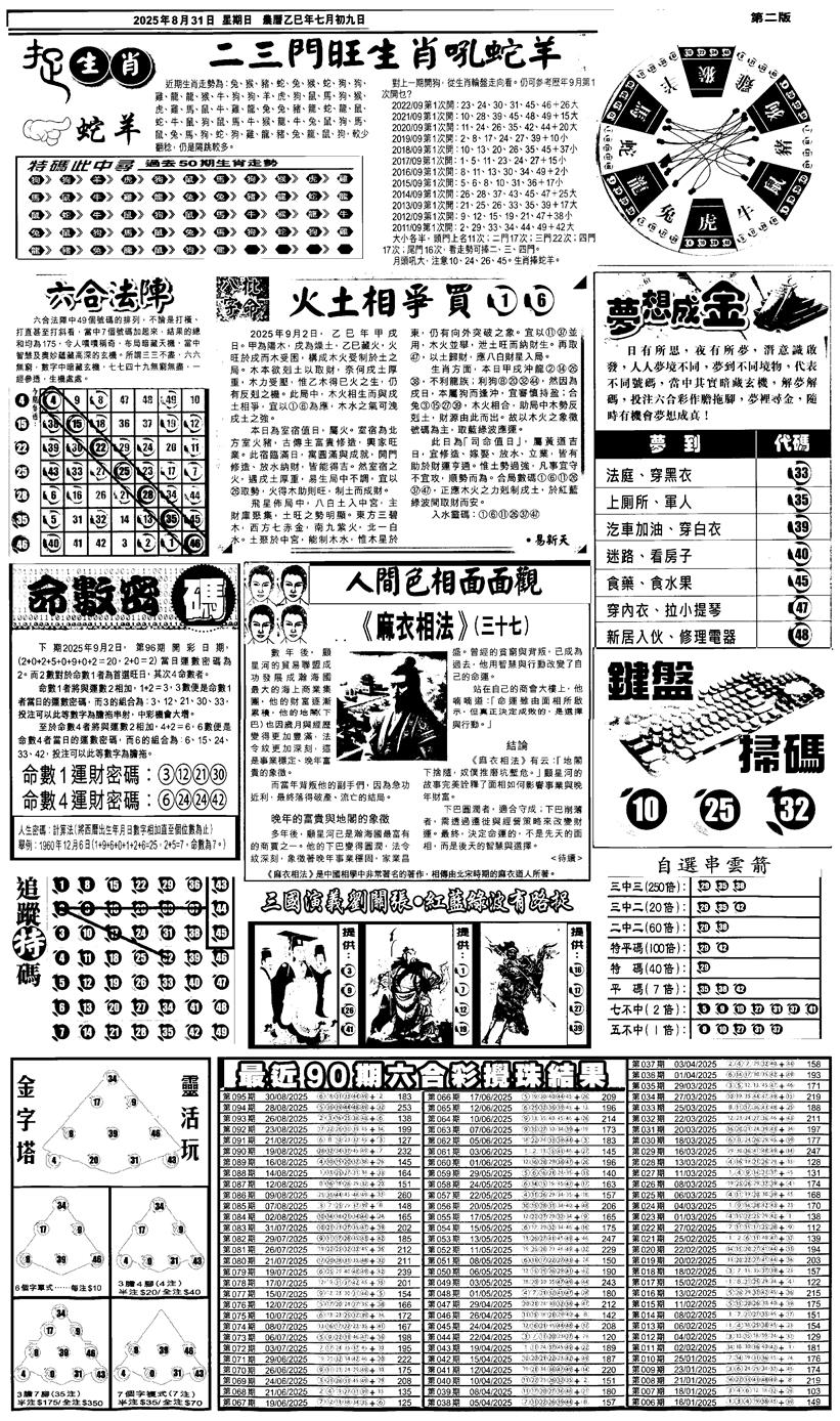 六合彩096期新报跑狗4(黑白)