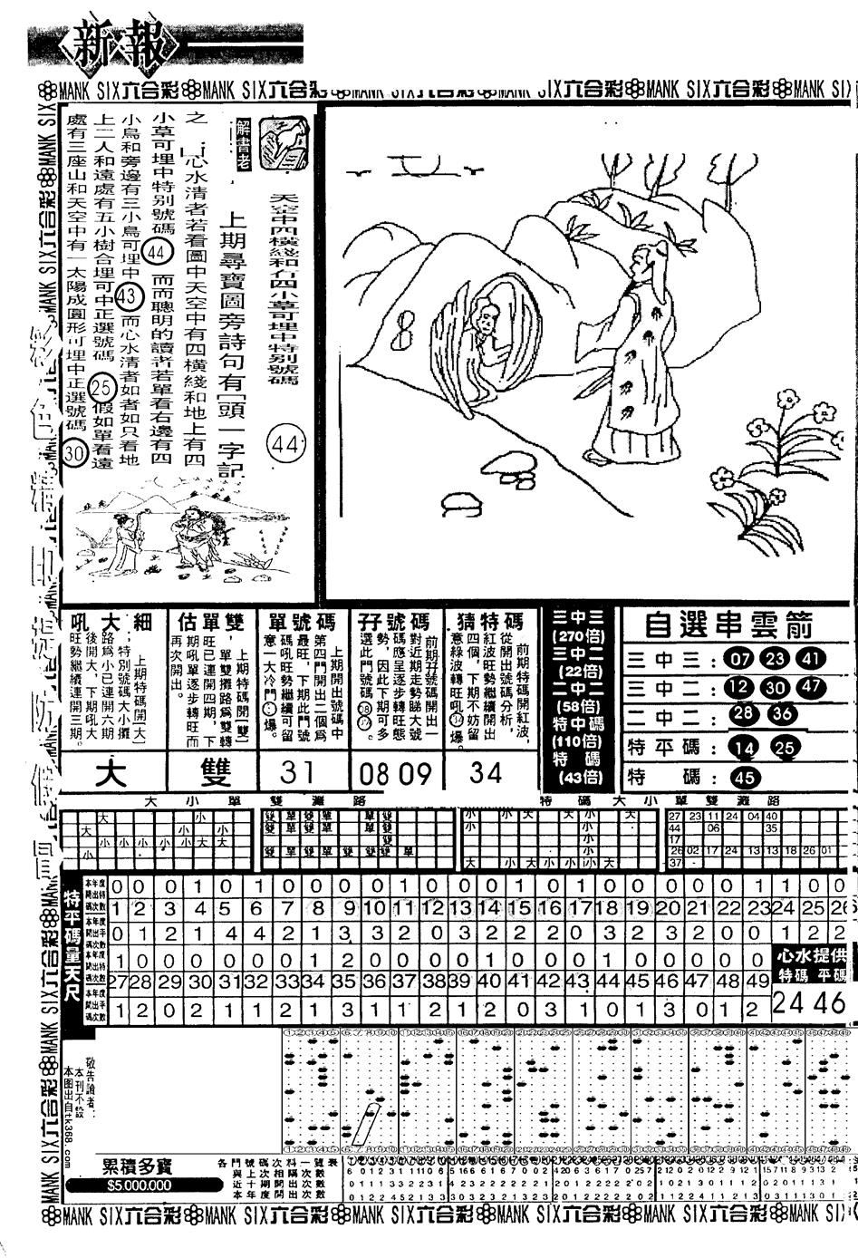 六合彩098期假新报跑狗A(黑白)