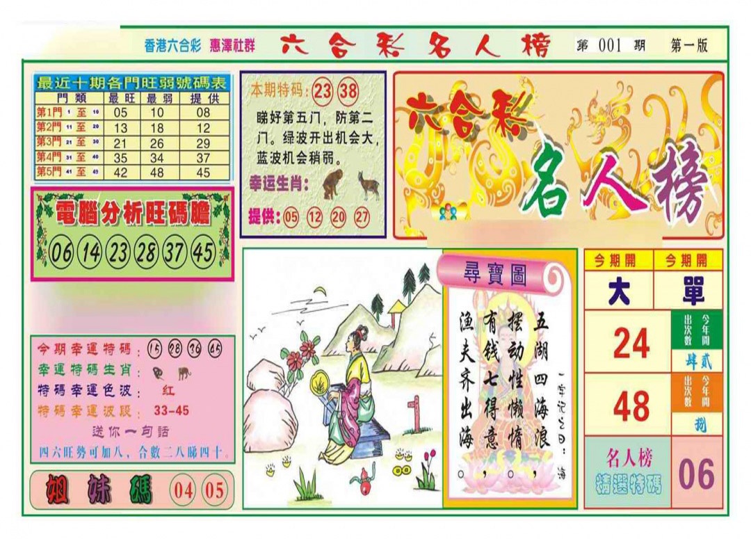 六合彩001期名人榜A(新图)