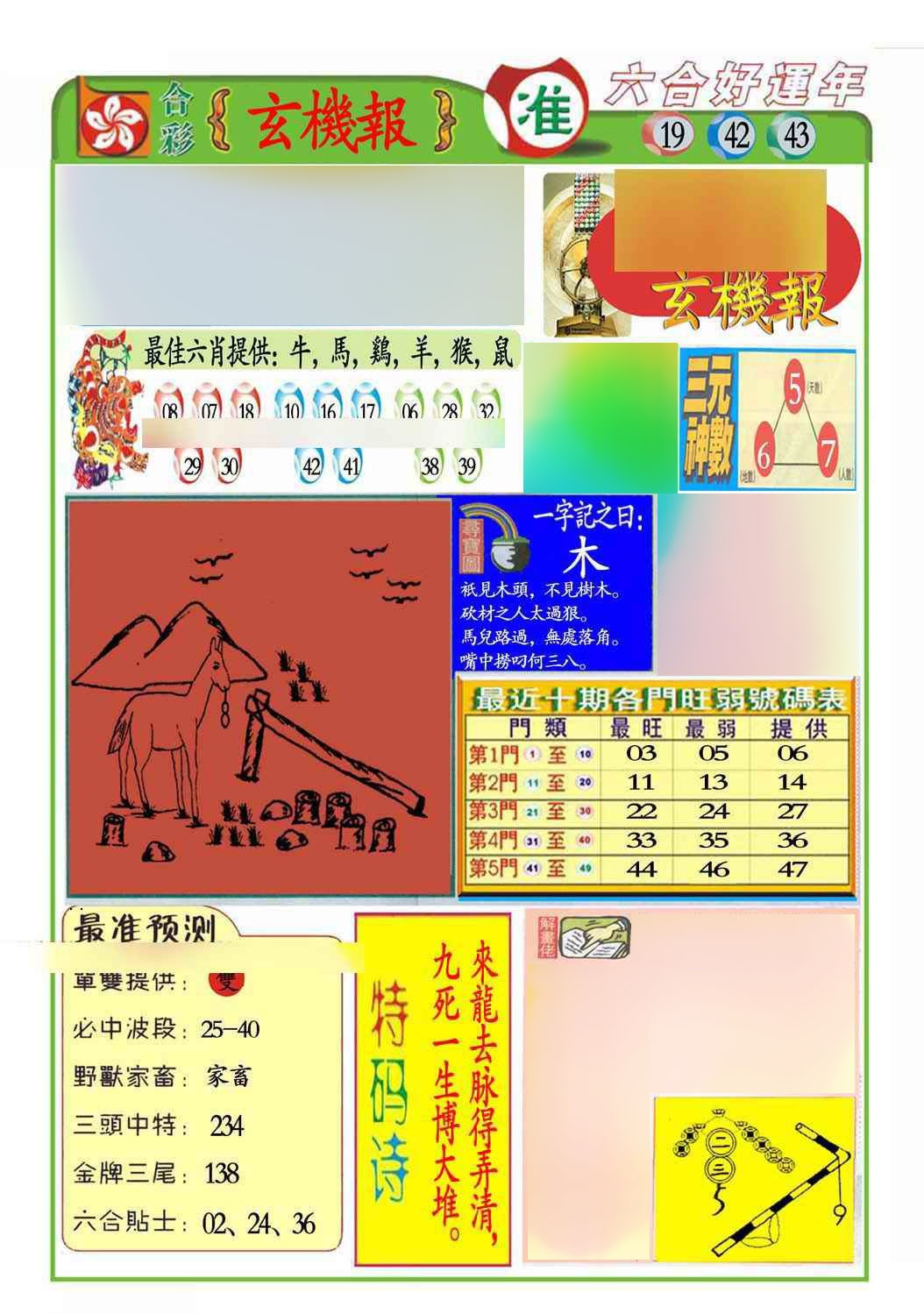 六合彩001期马经玄机报(新图推荐)