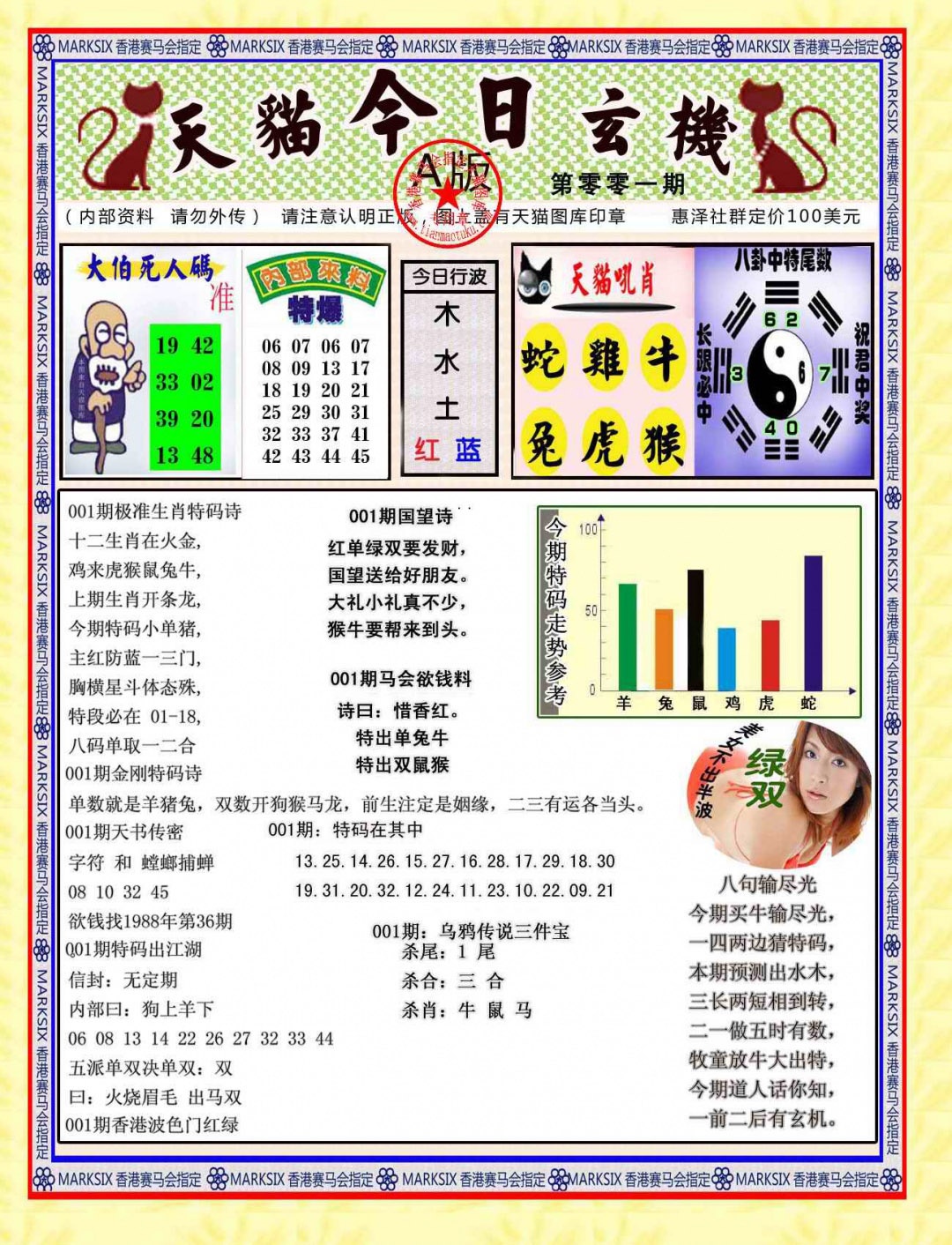 六合彩001期今日玄机图A