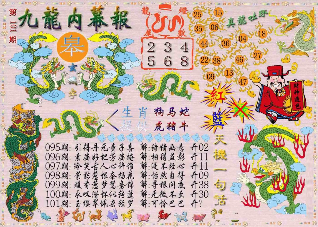 六合彩101期九龙内幕报