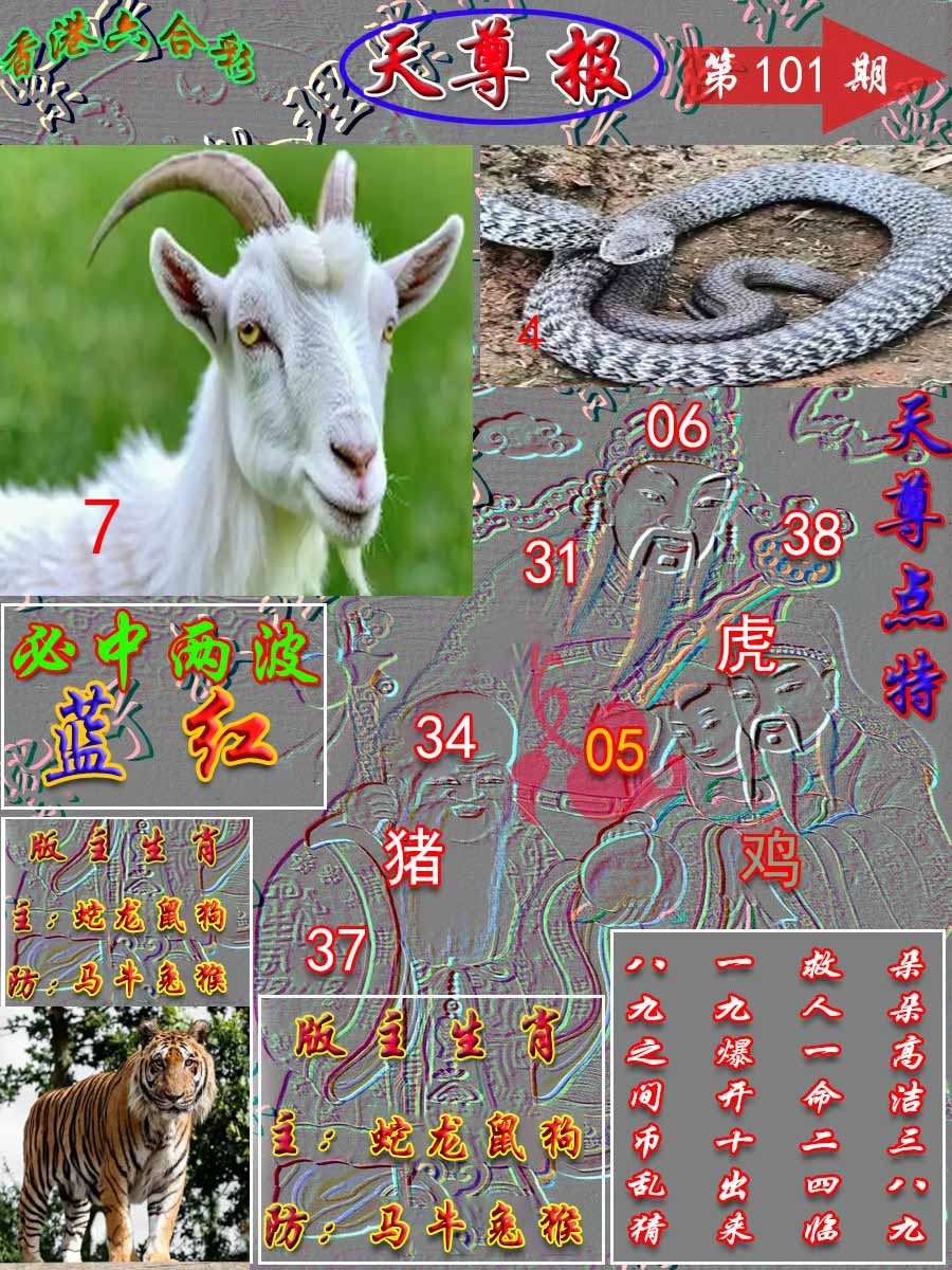 六合彩101期天尊报