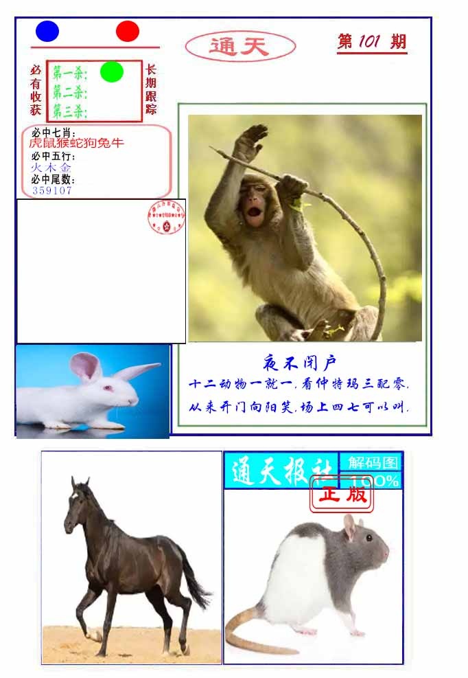 六合彩101期通天杀波图2