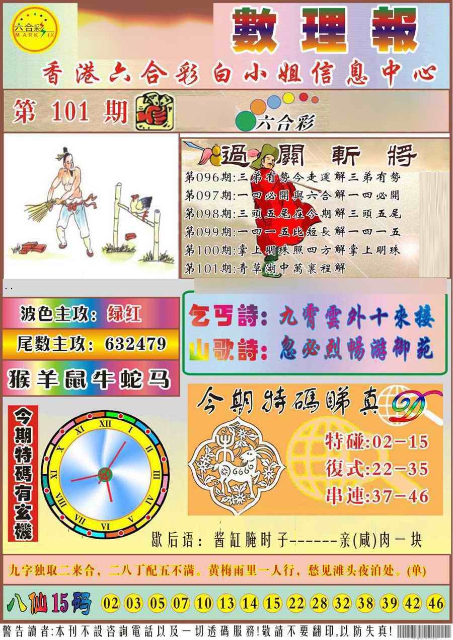 六合彩101期马经数理报