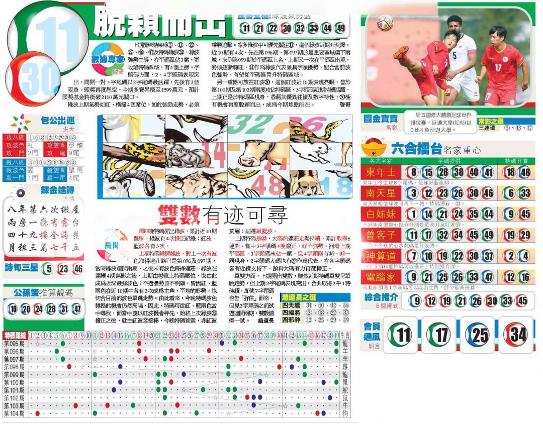 六合彩105期香港商报B