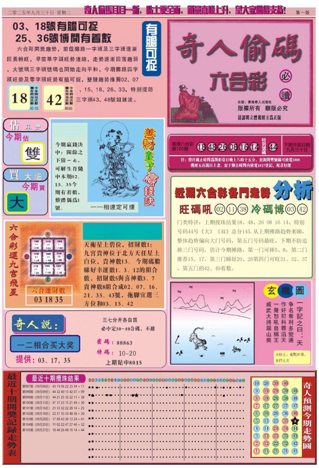 六合彩106期老奇人偷码A