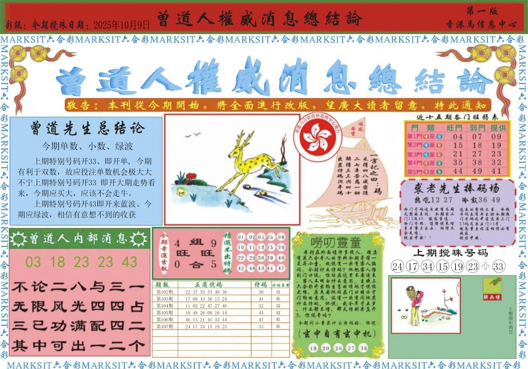 六合彩108期曾道人权威消息A