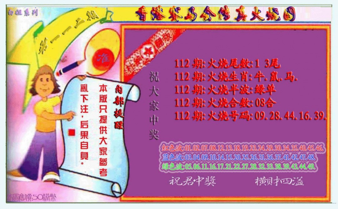 六合彩112期火烧图（新）
