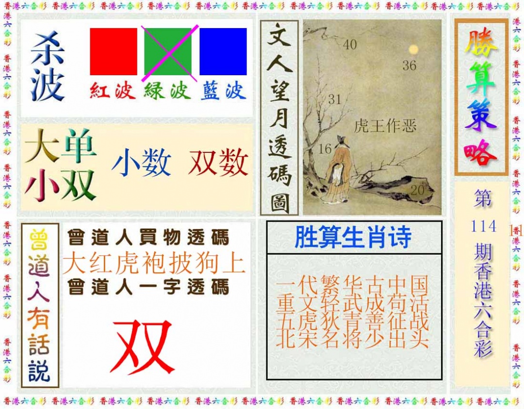 六合彩114期胜算策略(彩)