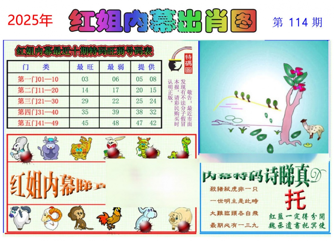 六合彩114期红姐内幕出肖