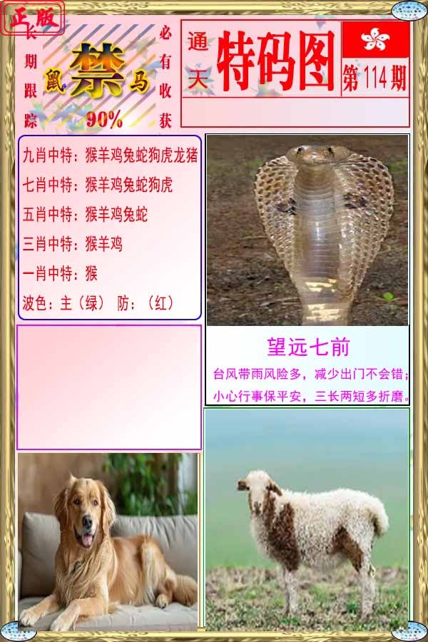 六合彩114期特码图