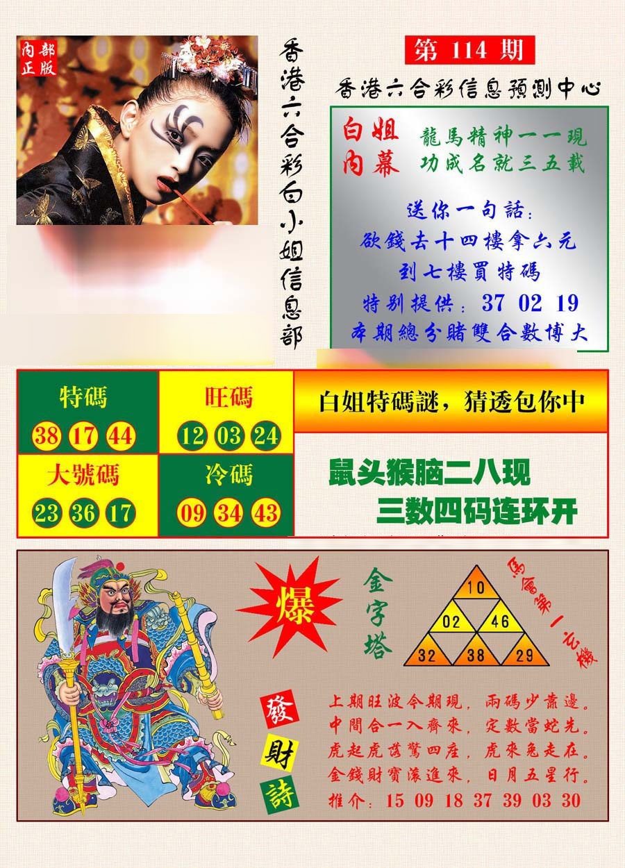 六合彩114期港彩内幕报