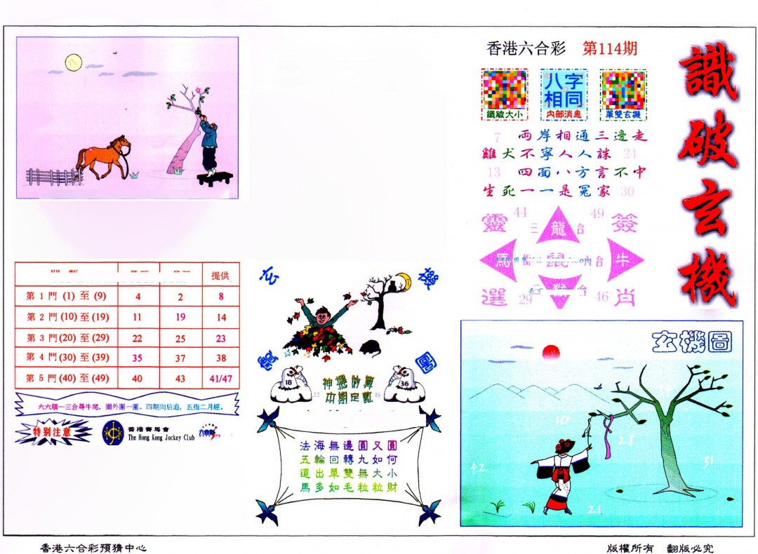 六合彩114期识破玄机(保证香港版)