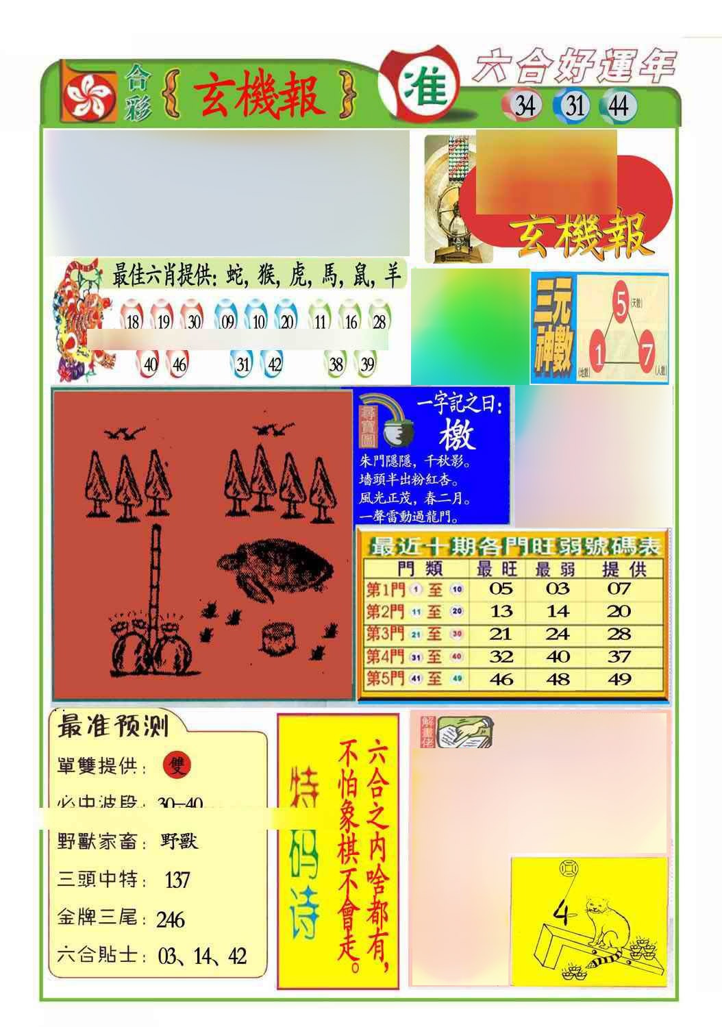 六合彩114期马经玄机报(新图推荐)