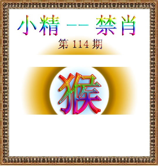六合彩114期小精禁肖
