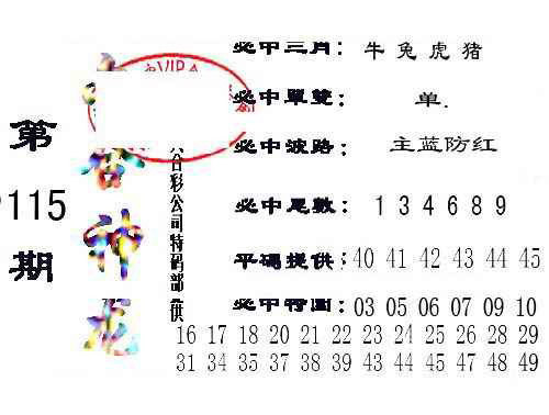 六合彩115期六合神龙