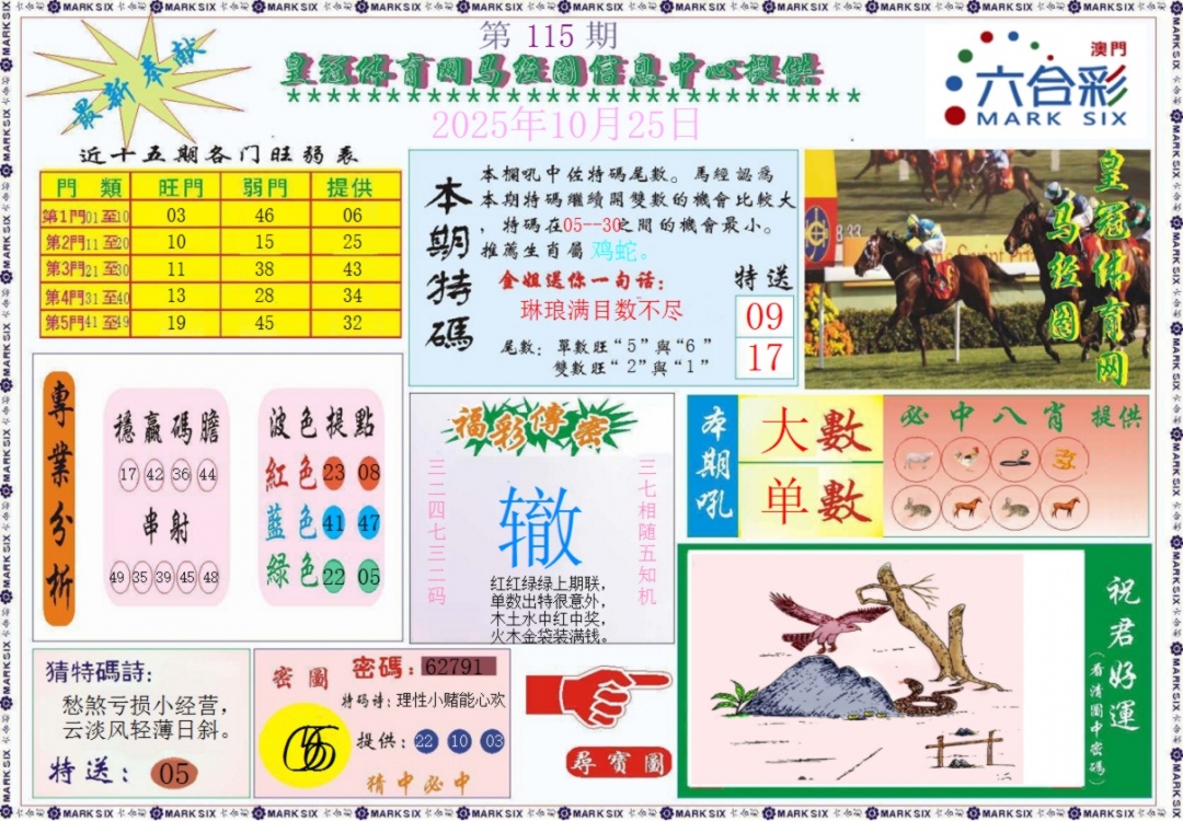 六合彩115期皇冠体育网马经图记录