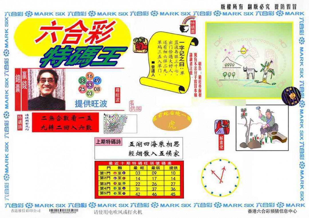 六合彩115期特码王(信封)