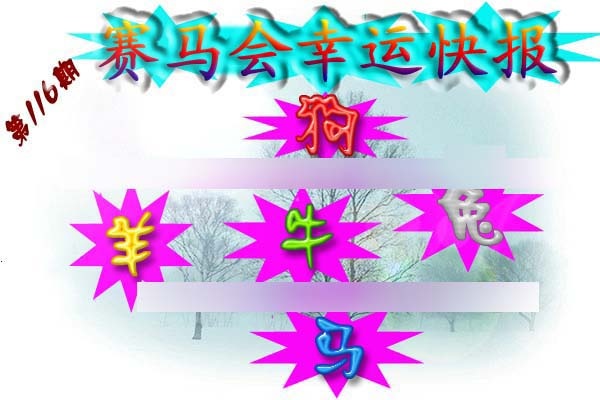 六合彩116期赛马会幸运快报