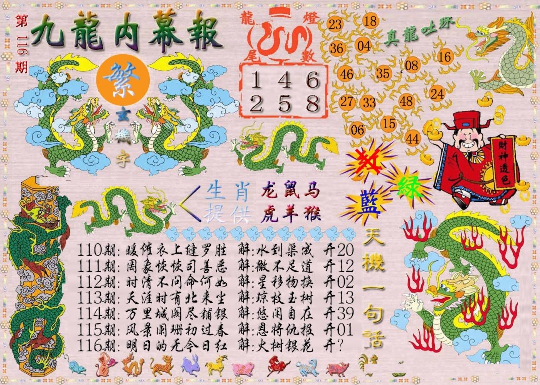 六合彩116期九龙内幕报