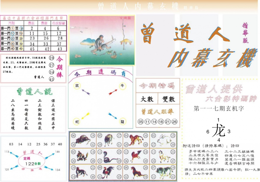 六合彩117期曾道人内幕精华版