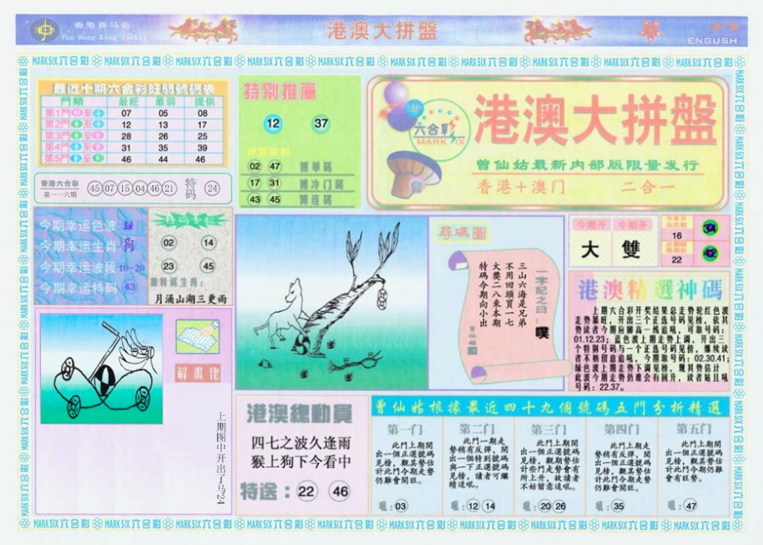 六合彩117期港澳大拼盘A