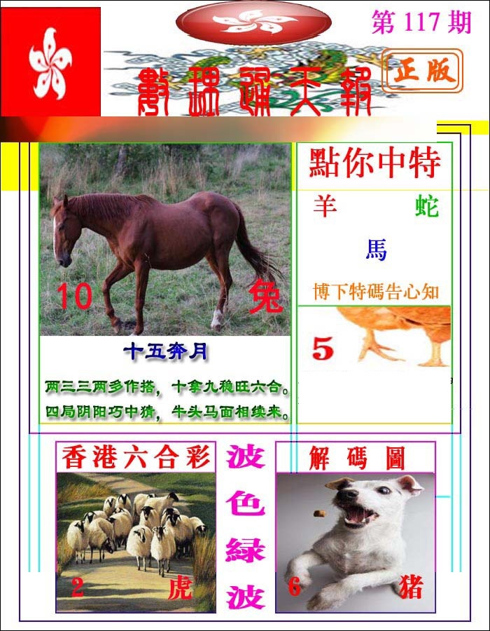 六合彩117期数理通天