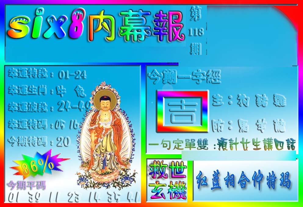 六合彩118期在线内幕报