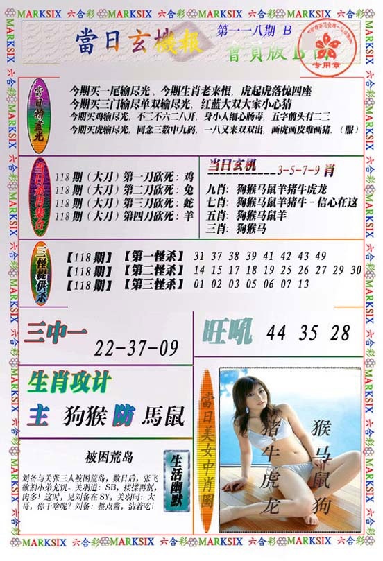 六合彩118期当日玄机-2
