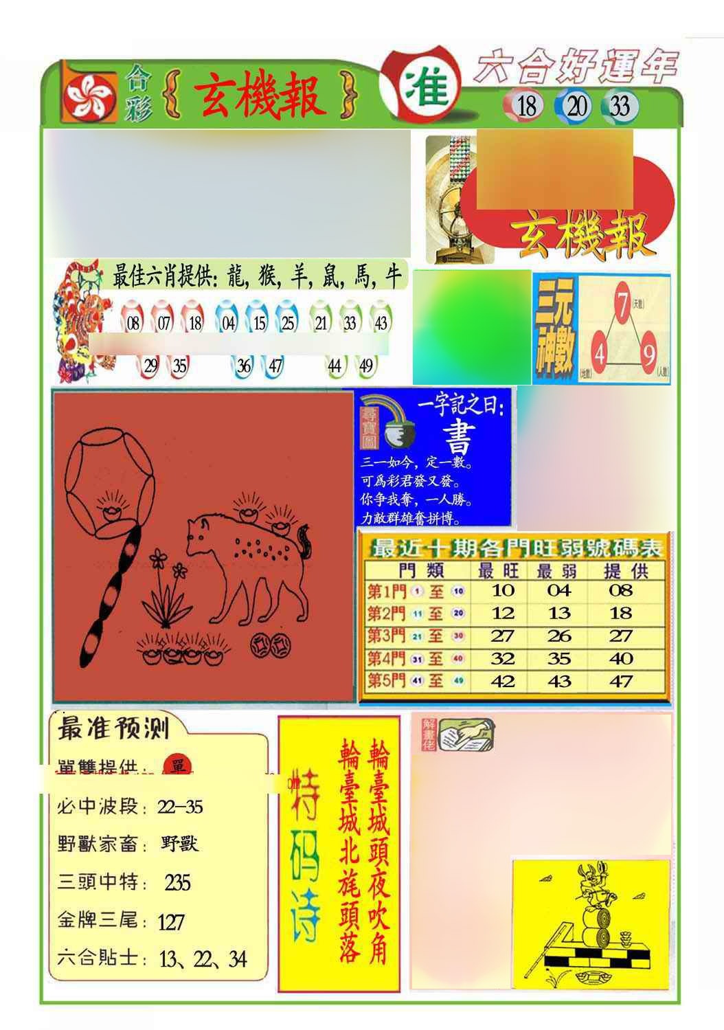 六合彩118期马经玄机报(新图推荐)