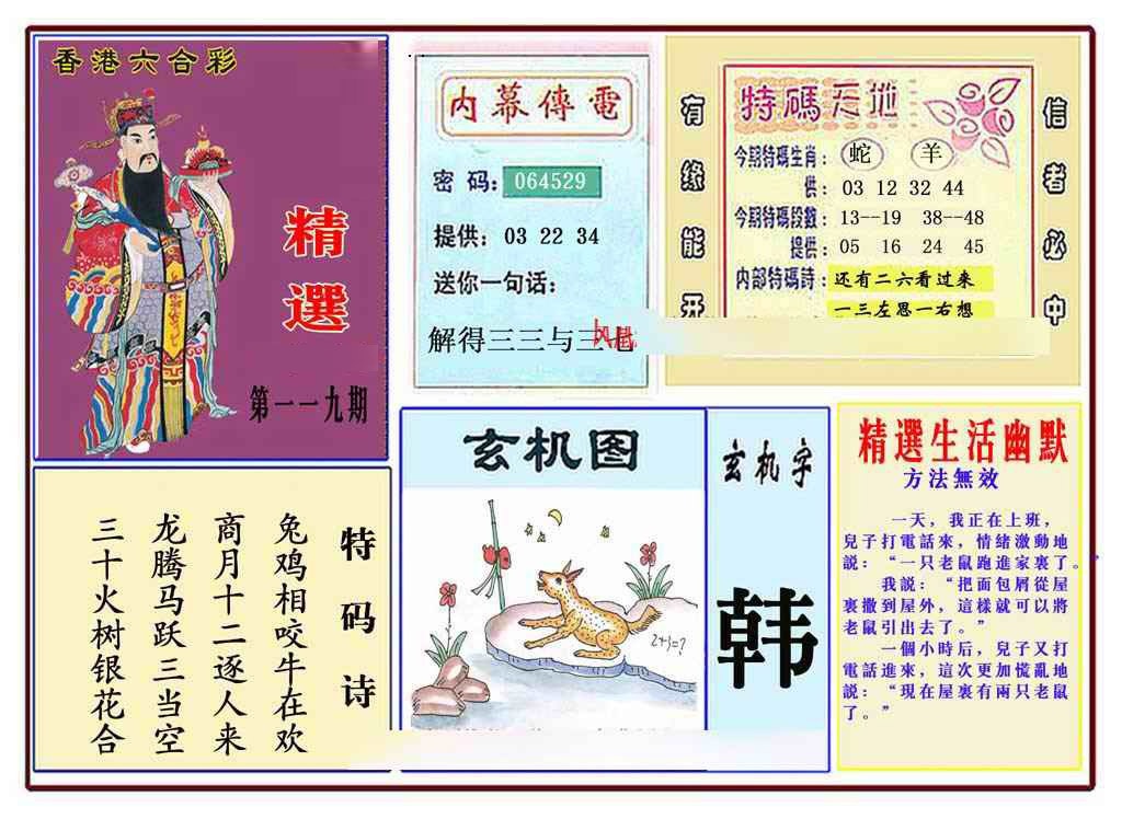 六合彩119期马经精选(新图推荐)