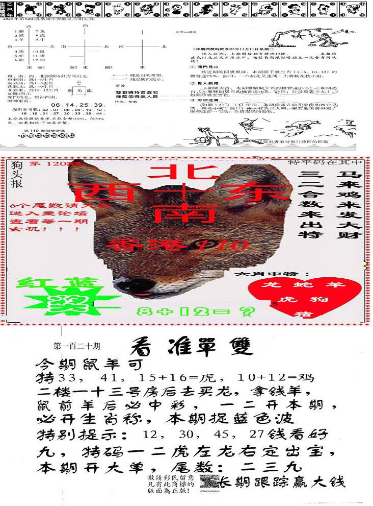 六合彩120期特码内幕B