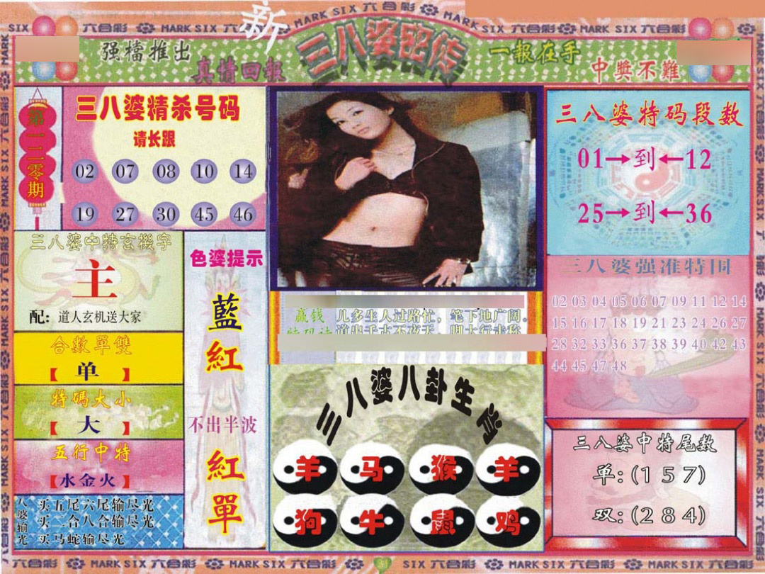 六合彩120期三八婆密报