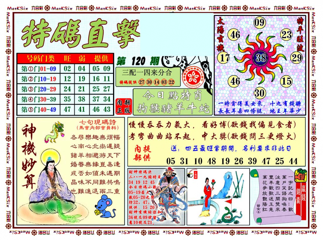 六合彩120期特马直击