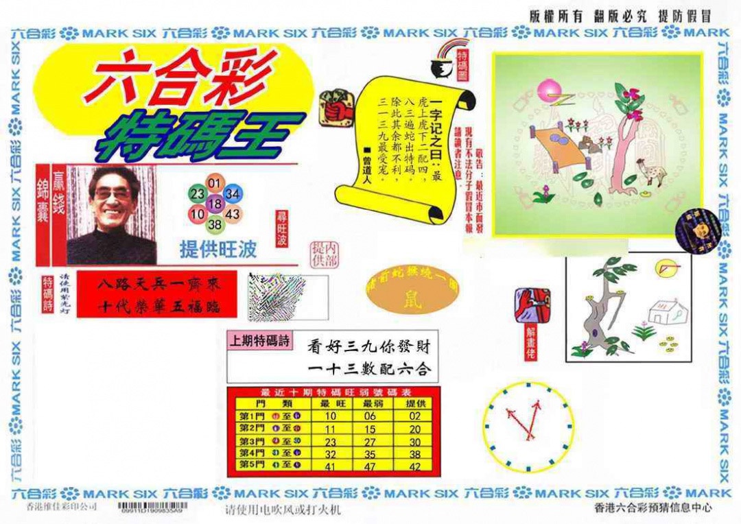 六合彩121期特码王(信封)